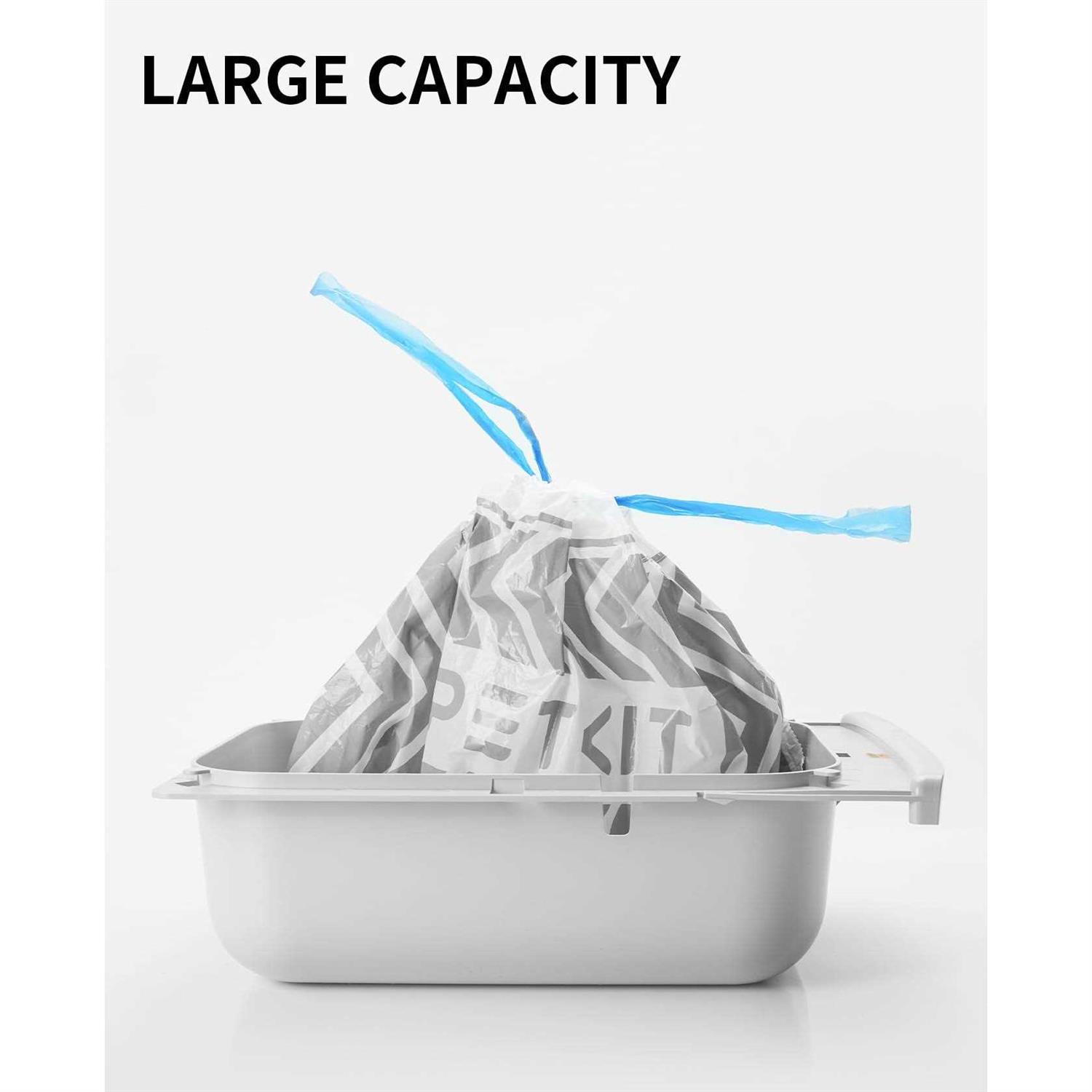 Alternative view of PETKIT PuraX PuraMax Replaced Waste Bags-5 Rolls Portable cat Litter Waste Receptacles Bags for Self-cleaning cat Litter Box