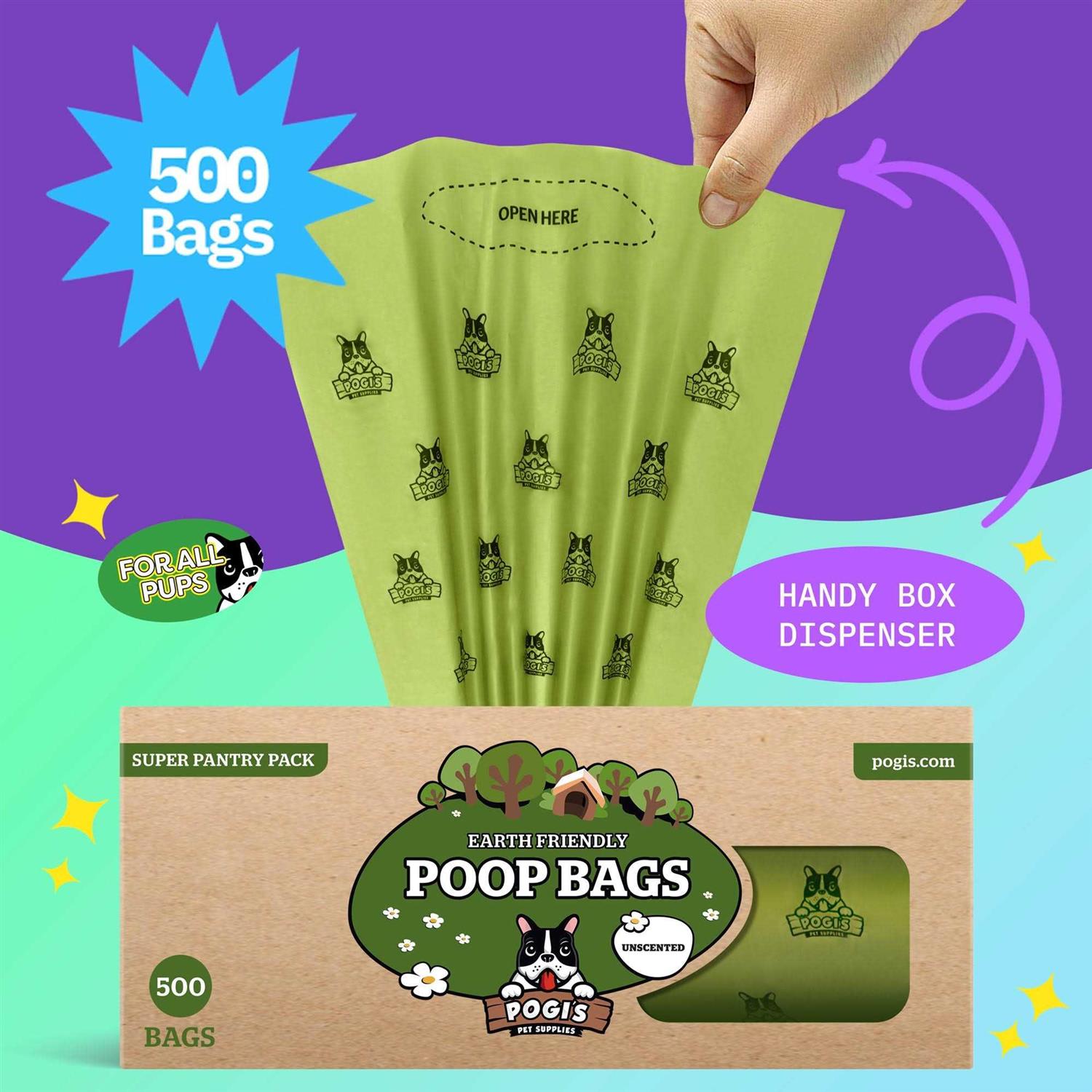Alternative view of Pogi's Pet Supplies Poop Bags 500 Dog Poop Bags for Yards