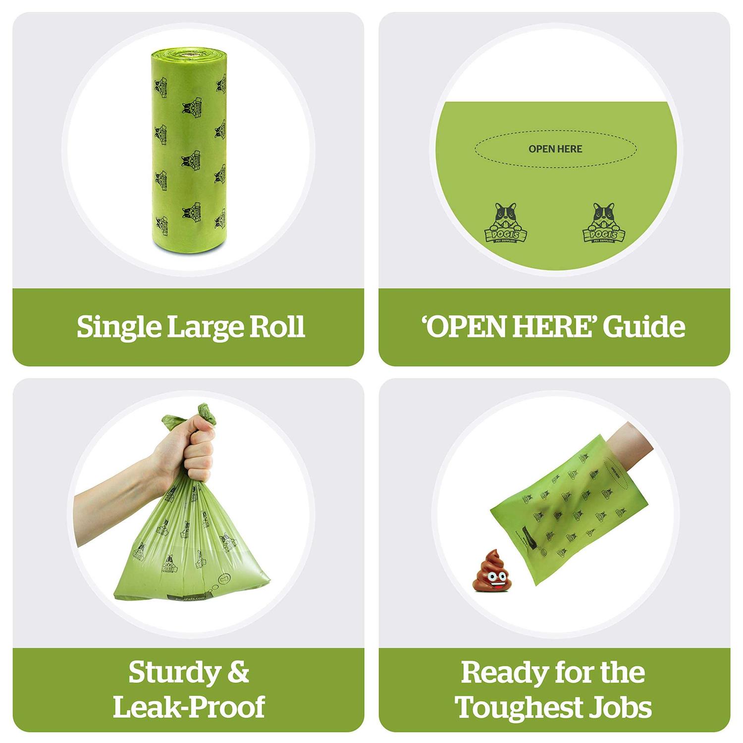 Alternative view of Pogi's Pet Supplies Poop Bags 500 Dog Poop Bags for Yards