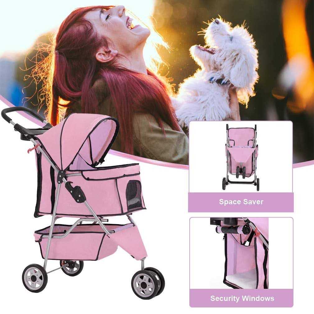 Alternative view of BestPet 3 Wheel Pet Stroller