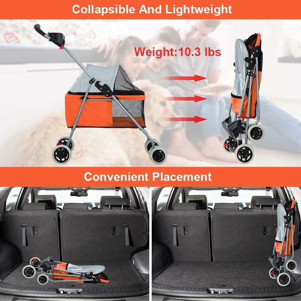 Alternative view of Bestpet Pet Stroller Stroller Folding Holder