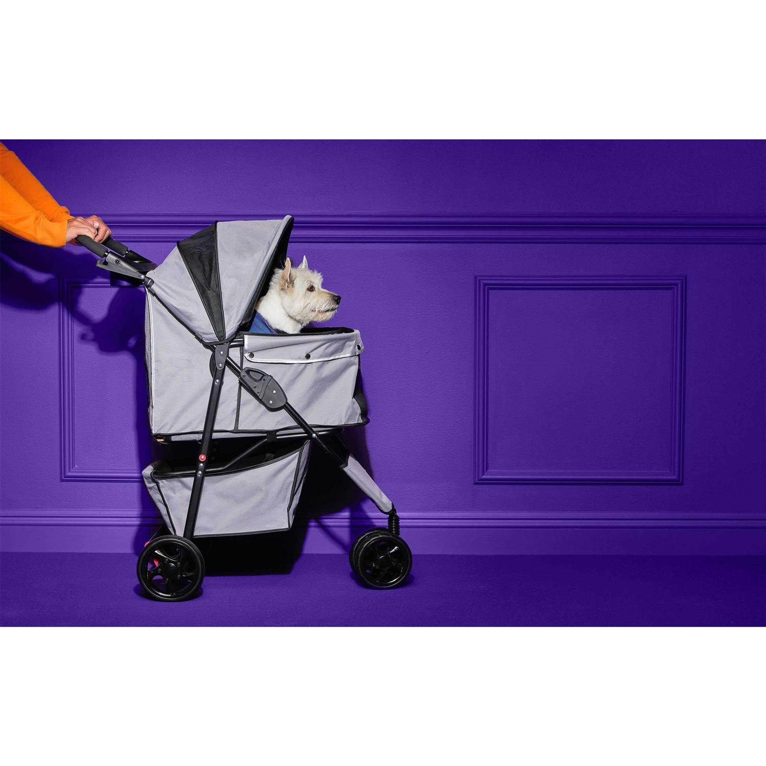 Alternative view of EveryYay Places to Go Reflective Gray Pet Stroller