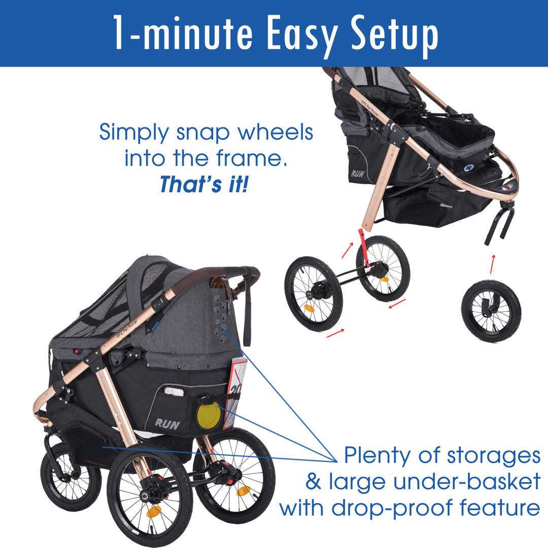 Alternative view of HPZ Pet Rover Run Jogging/Running Stroller