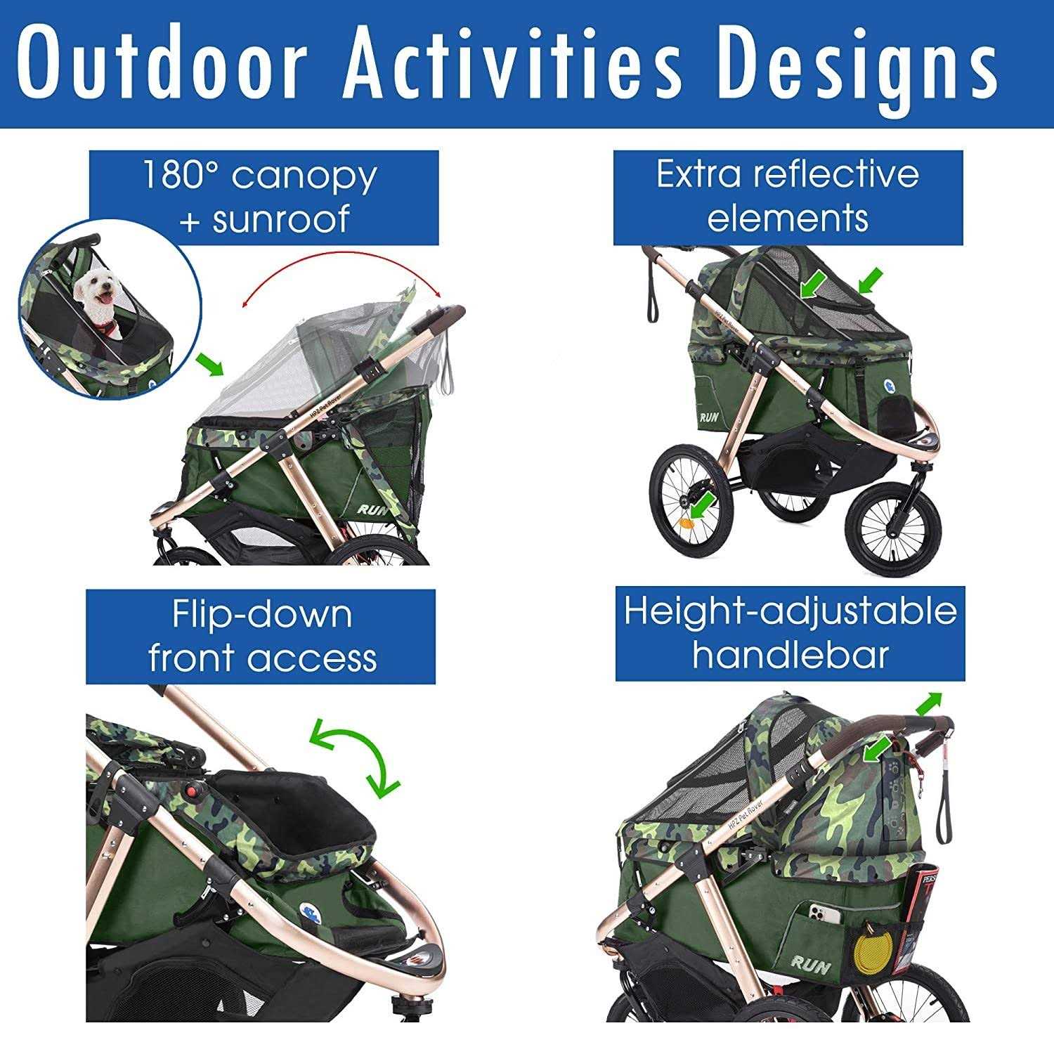 Alternative view of HPZ Pet Rover Run Jogging/Running Stroller