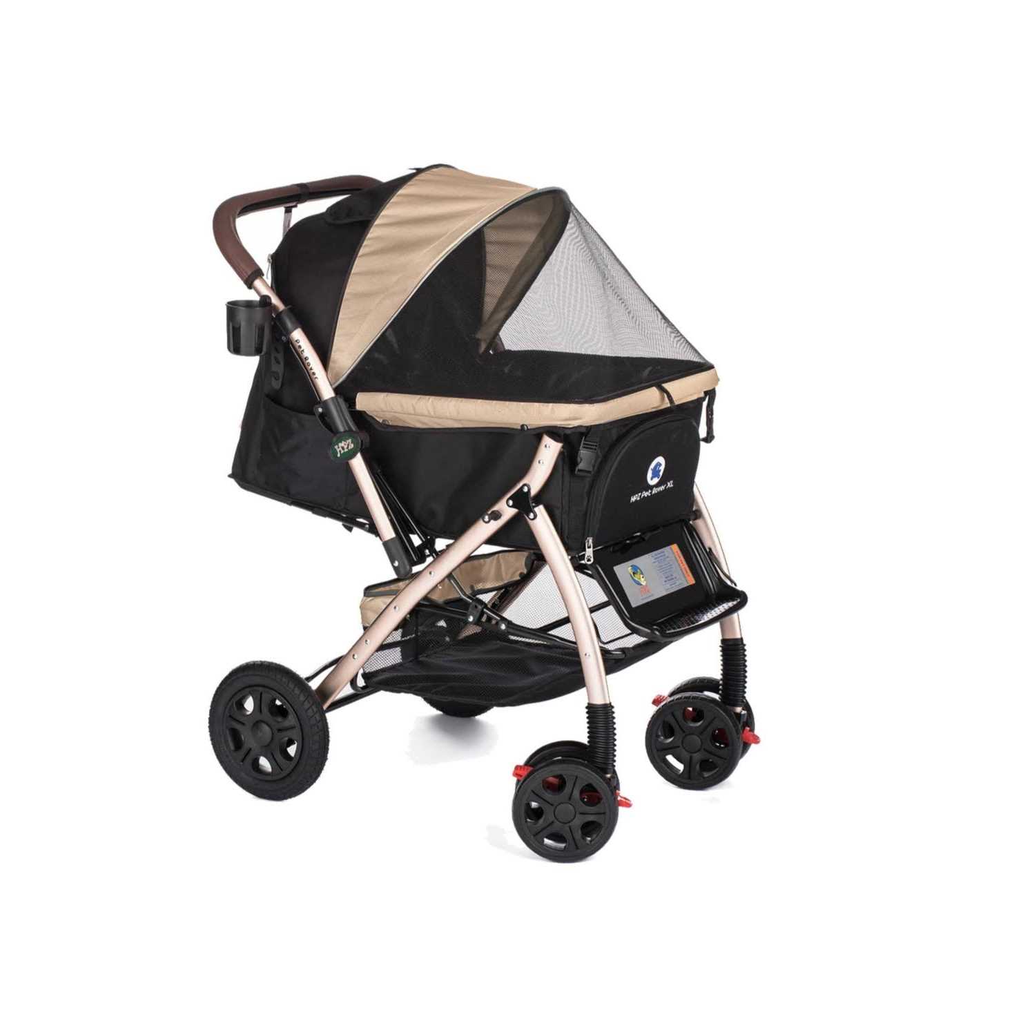 Pet Rover Extra Long Premium Pet Stroller