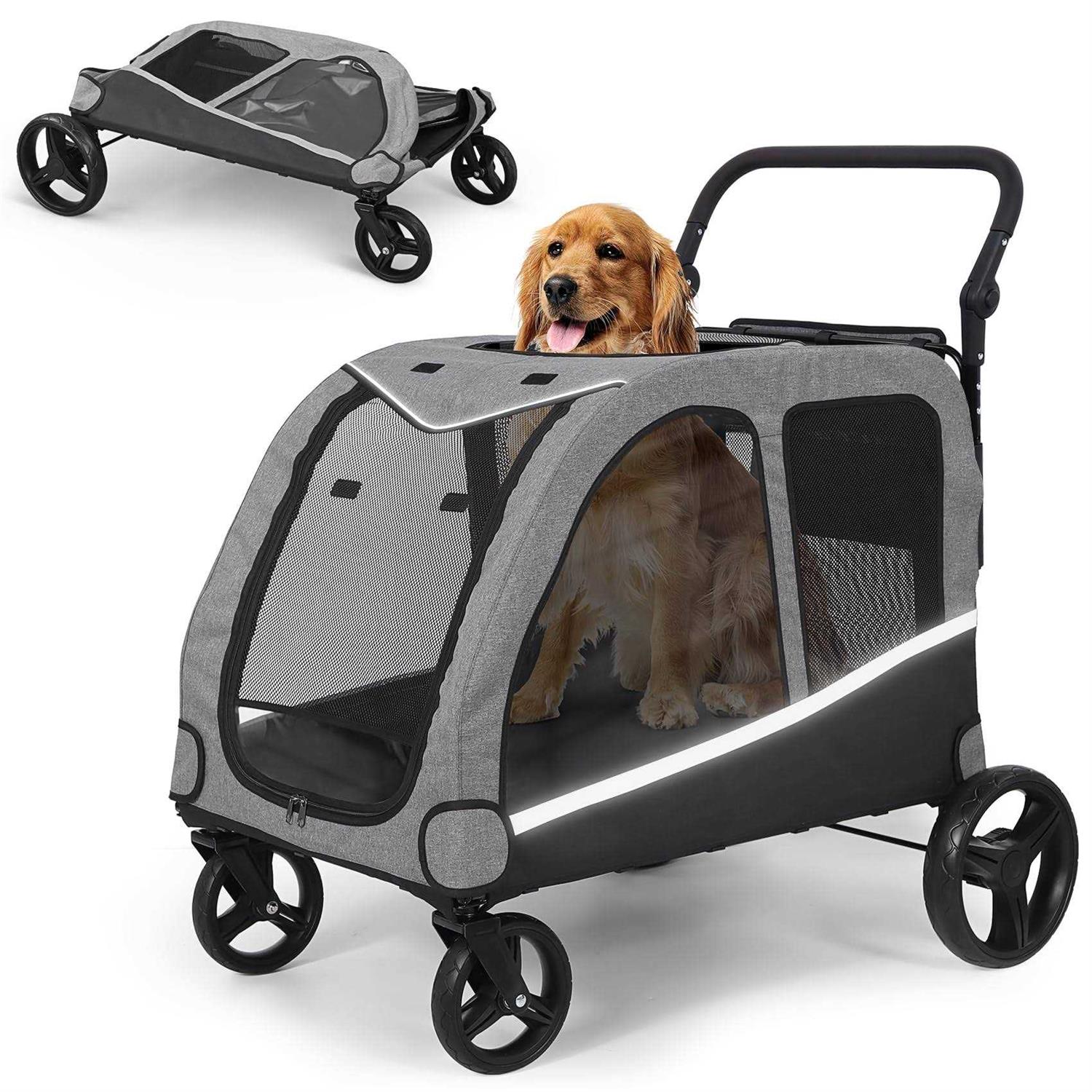 Saudism Dog Stroller For Large Dogs Extra Large Pet Stroller For For Medium Dogs