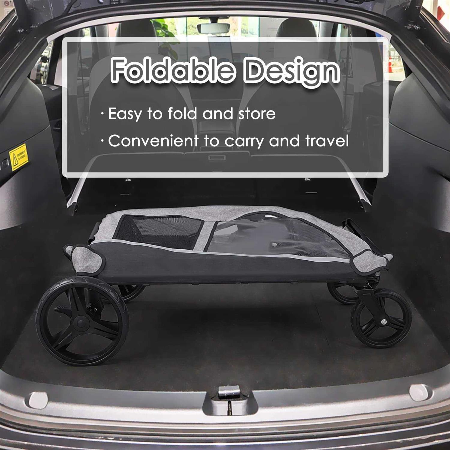 Alternative view of Saudism Dog Stroller For Large Dogs Extra Large Pet Stroller For For Medium Dogs