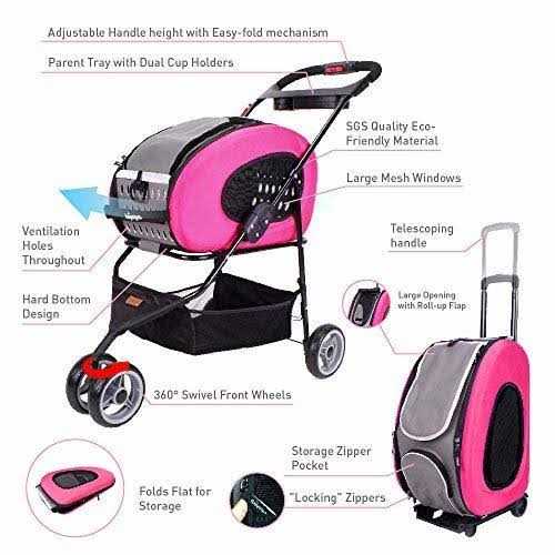 Alternative view of Ibiyaya 5-in-1 Combo EVA Pet Carrier / Stroller