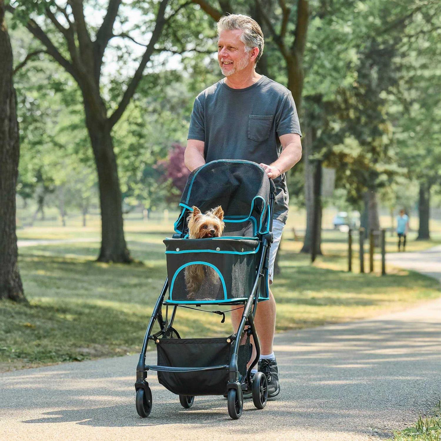 Carlson Pet Products All Life Stages Pet Stroller Black