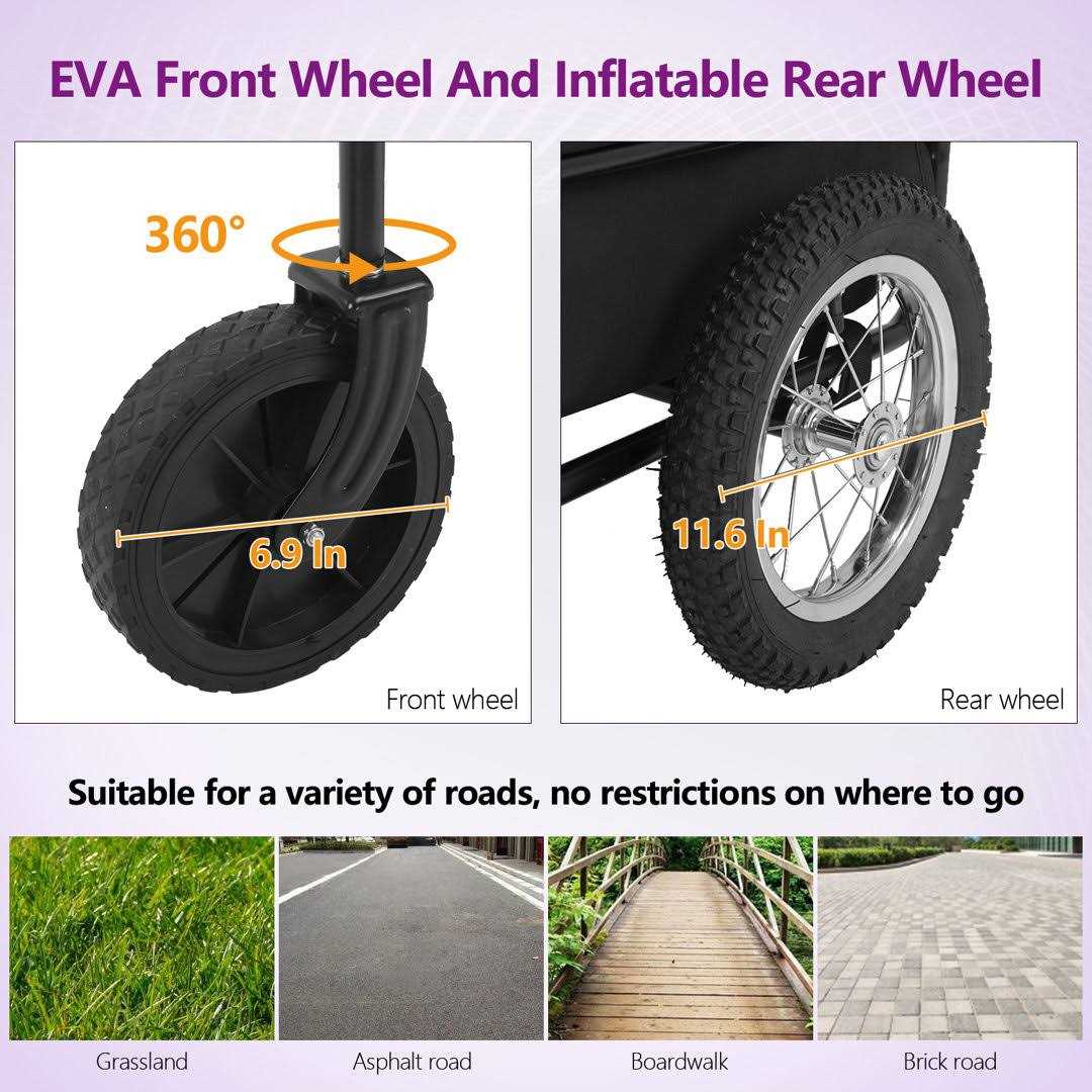 Alternative view of BestPet dog Stroller 2-in-1dog bike trailer pet Stroller bicycle trailer jogger pet dog carrier cart