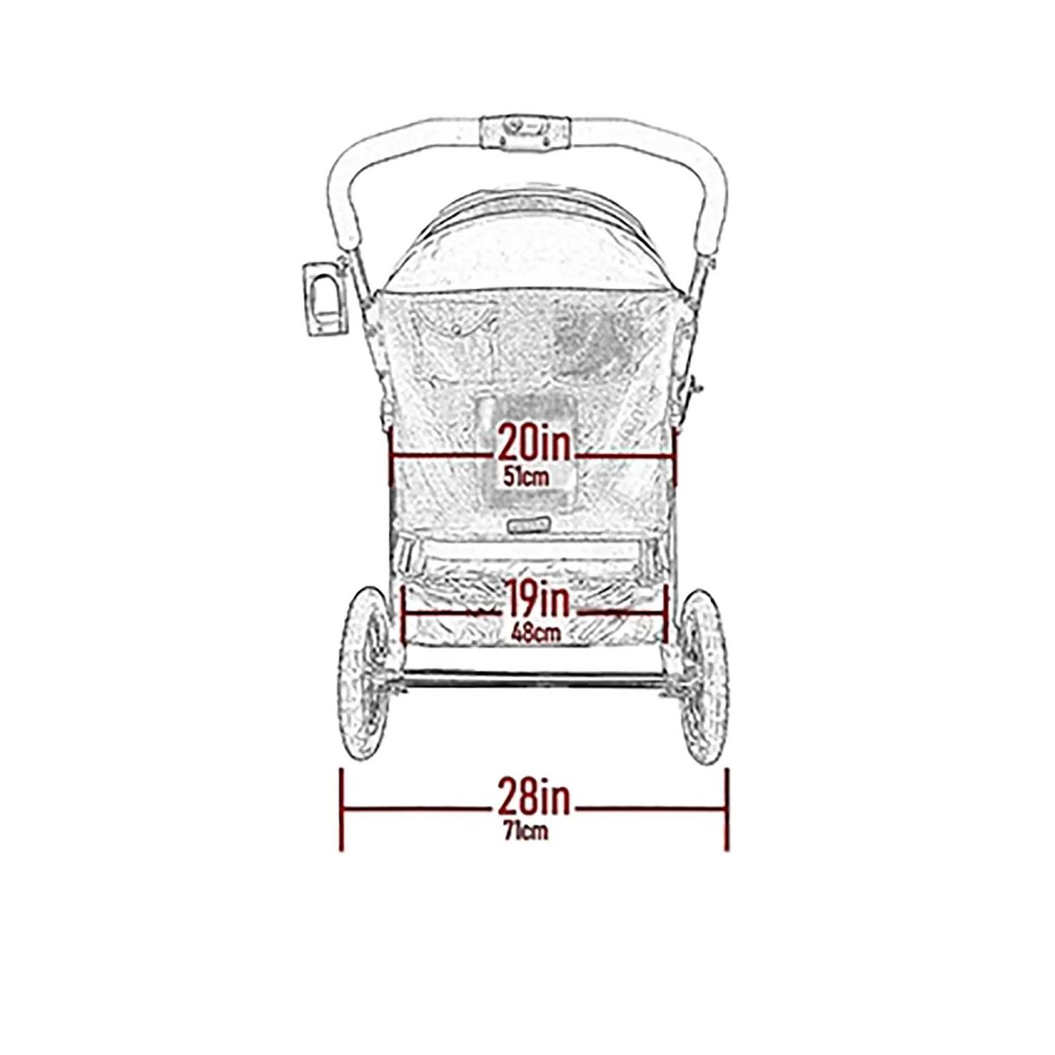 Alternative view of Pet Gear Double No-Zip Pet Stroller