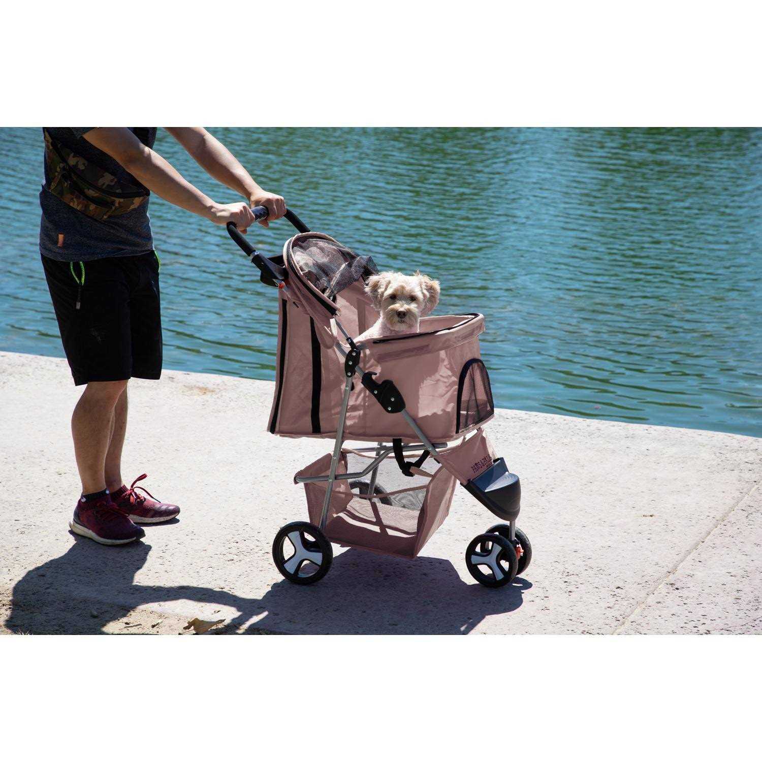 Alternative view of Paws & Pals 3 Wheel Foldable Pet Stroller