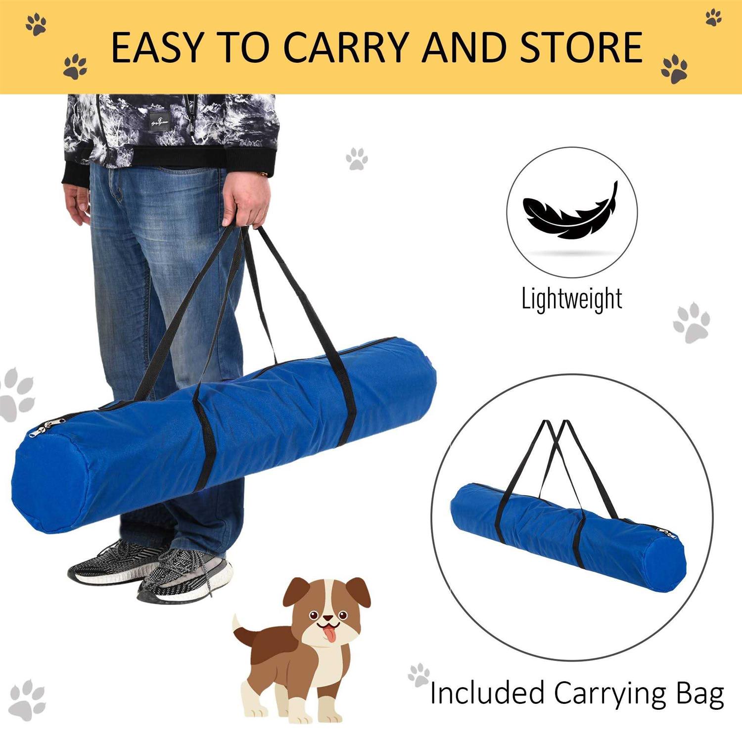 Alternative view of Pawhut 4 Piece Dog Agility Equipment with Adjustable Height Jump Bars