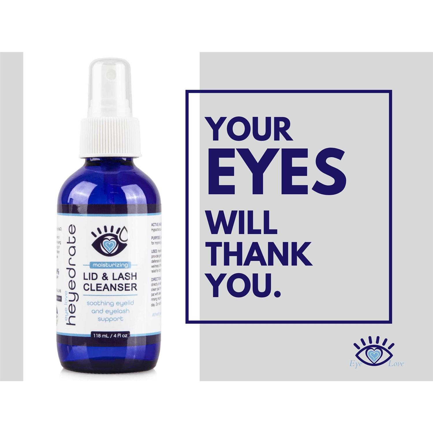 Alternative view of Heyedrate Lid and Lash Cleanser for Eye Irritation and Eyelid Relief