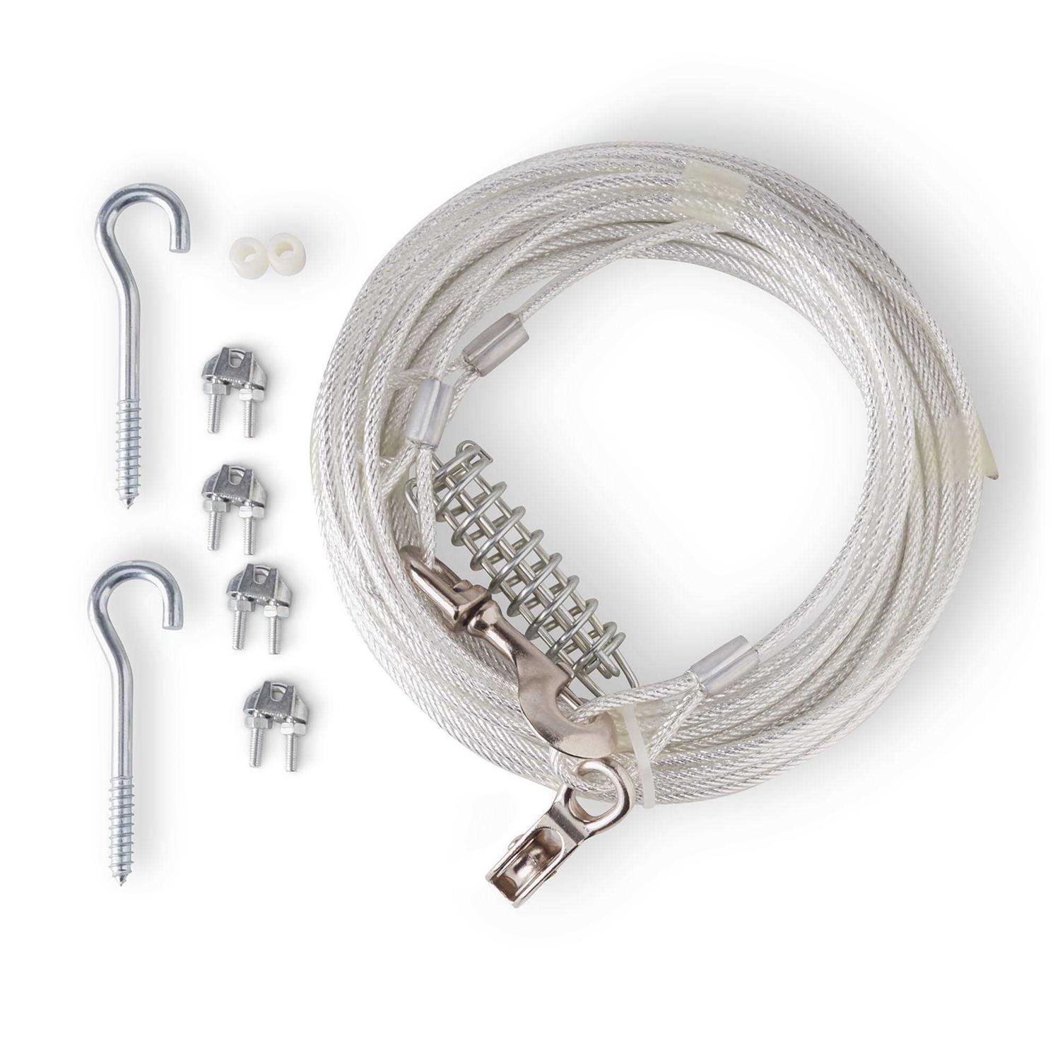 Vibrant Life Vinyl-Covered Trolley Cable Tie-Out for Dogs