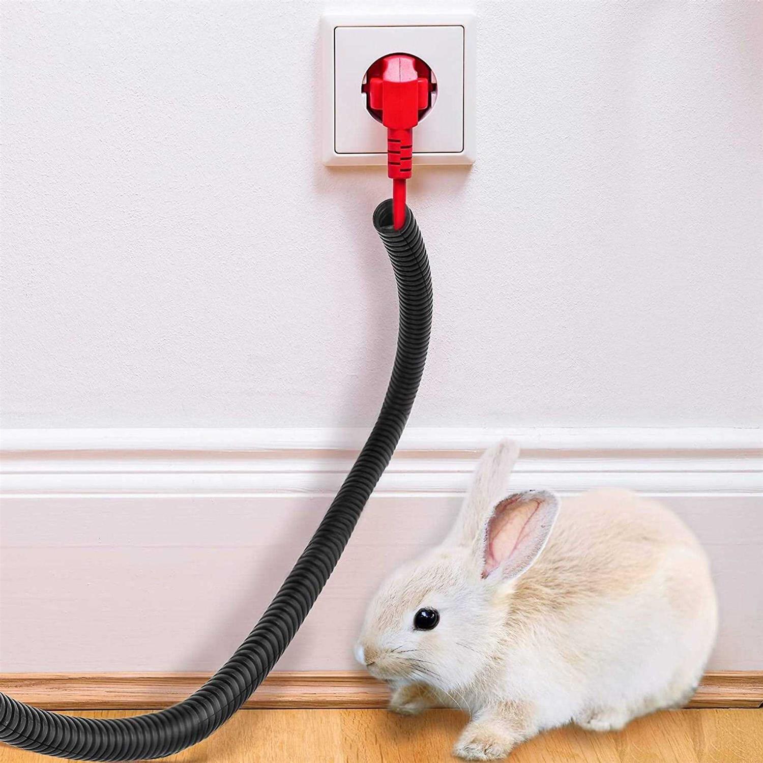 SunGrow Cord Protector From Pets Cable Wire Protector Tubing