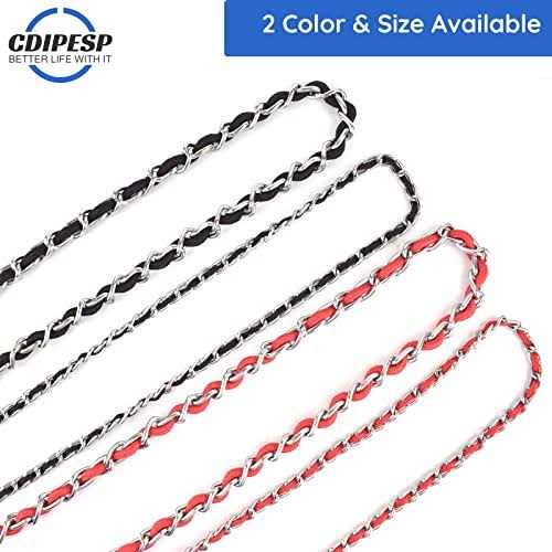 Alternative view of Chew Proof Dog Leash 5.5ft Heavy Duty Dog Leashes Metal Pet Chain Lead with Soft Rope Handle for Medium Large Dogs