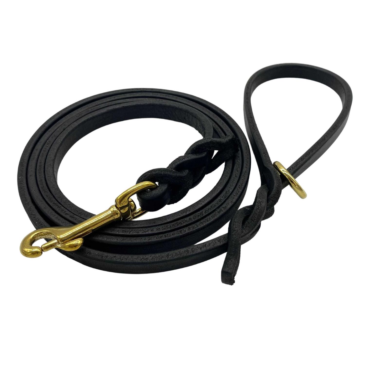 Ravenox 6 FT Braided Leather Dog Leash