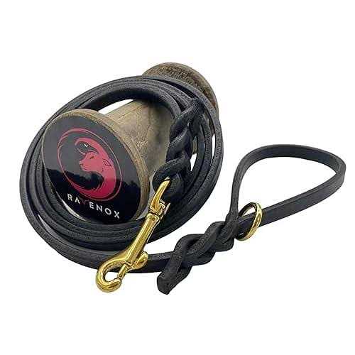 Alternative view of Ravenox 6 FT Braided Leather Dog Leash