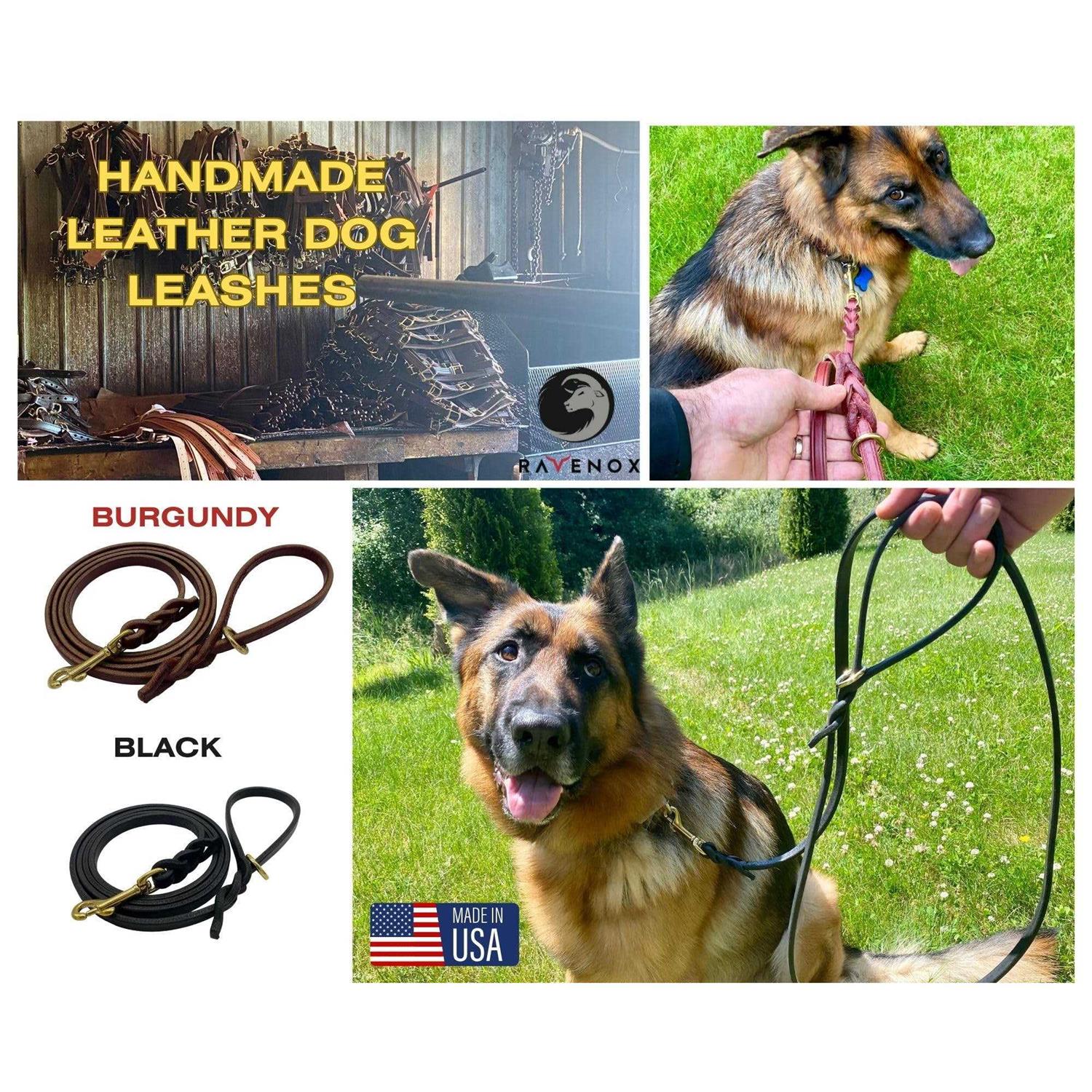 Alternative view of Ravenox 6 FT Braided Leather Dog Leash