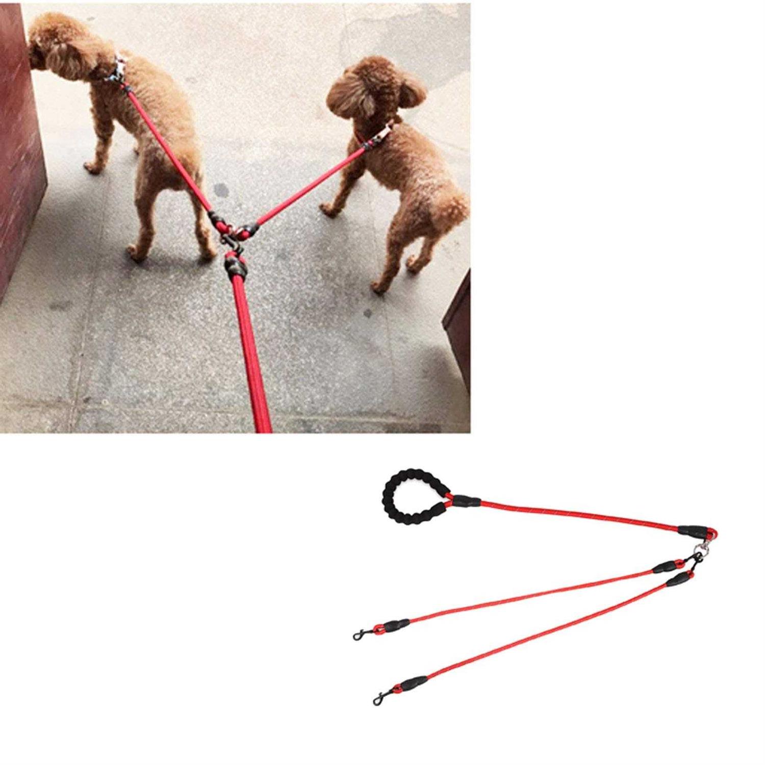Alternative view of Greeney Way Dog Leash,No Tangle Multiple Dog Rope Leash Nylon Pet Straps for Dog Outdoor Walking