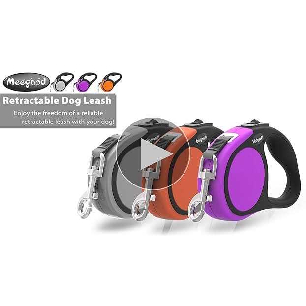 Alternative view of Meegood Heavy Duty Retractable Dog Leash-16ft Strong & Durable Walking Leash for S to L Dogs up to 45/115 lbs