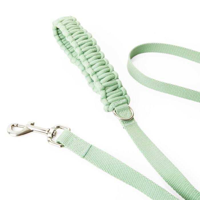 Alternative view of YOULY Green Macrame Dog Leash