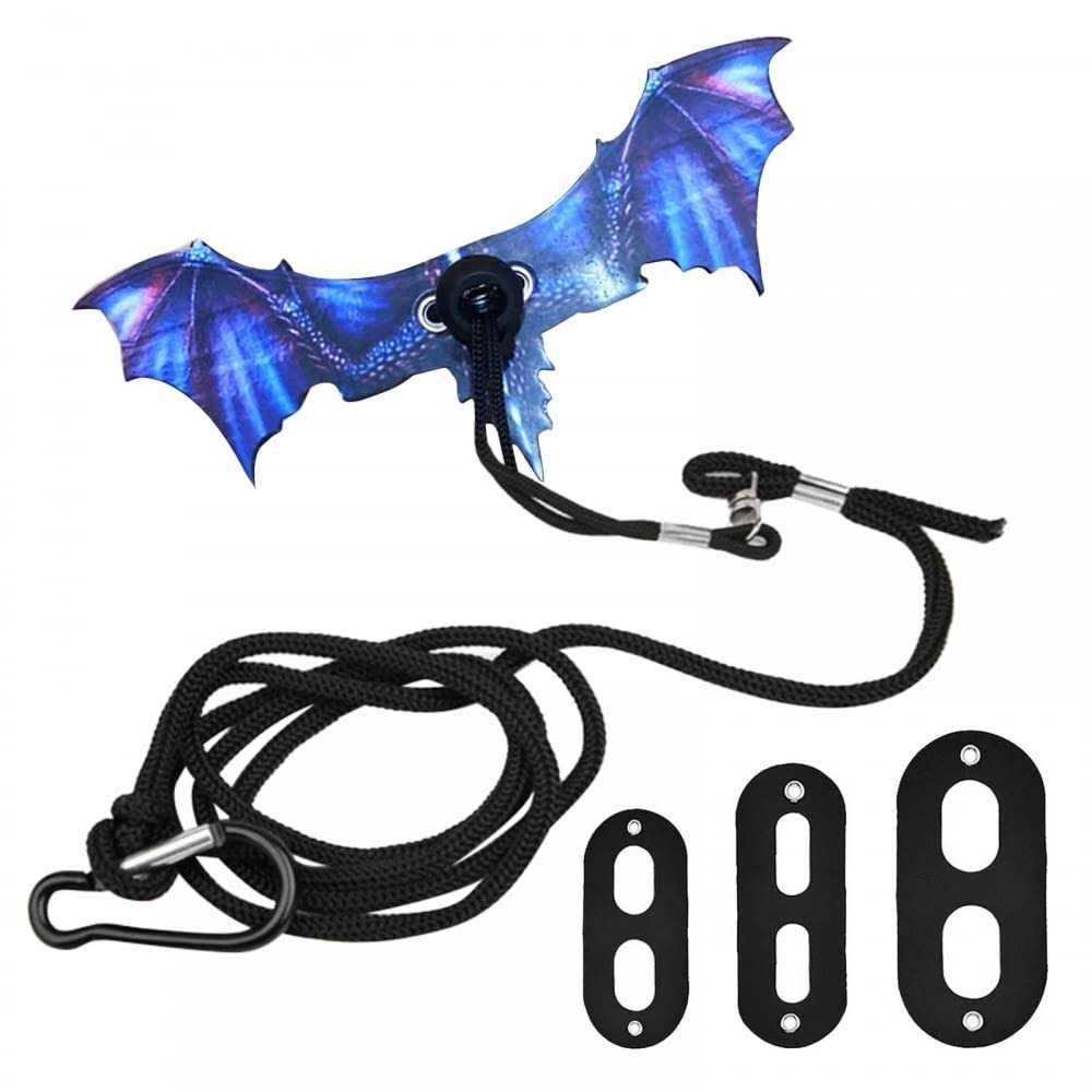 Bearded Dragon Leash Adjustable Portable Reptile Leash with Cool Wings for Gecko