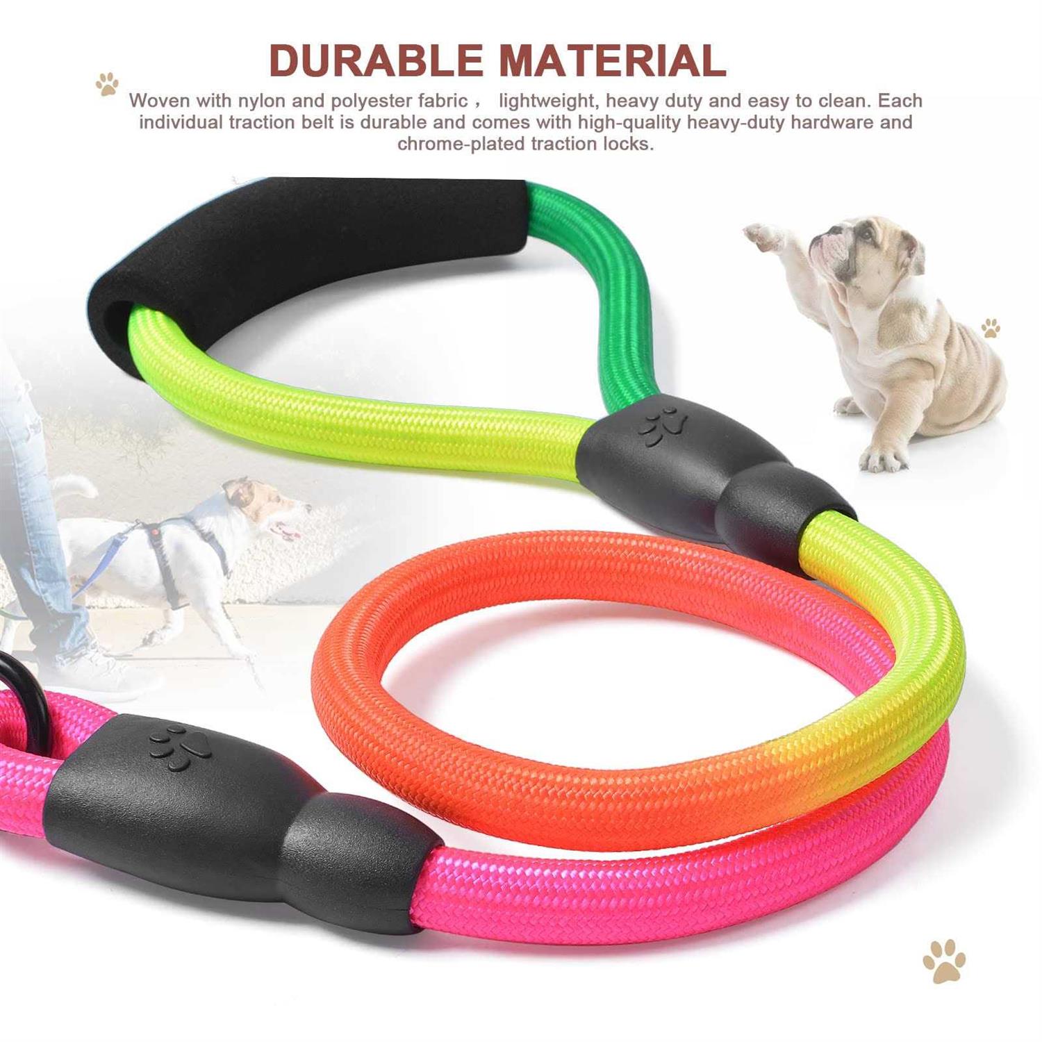 Alternative view of 3 Way Dog Leash 75 Inch Dog Leash Detachable 360 Swivel No Tangle with Soft Padded Handle for Small/Medium Dogs PT048