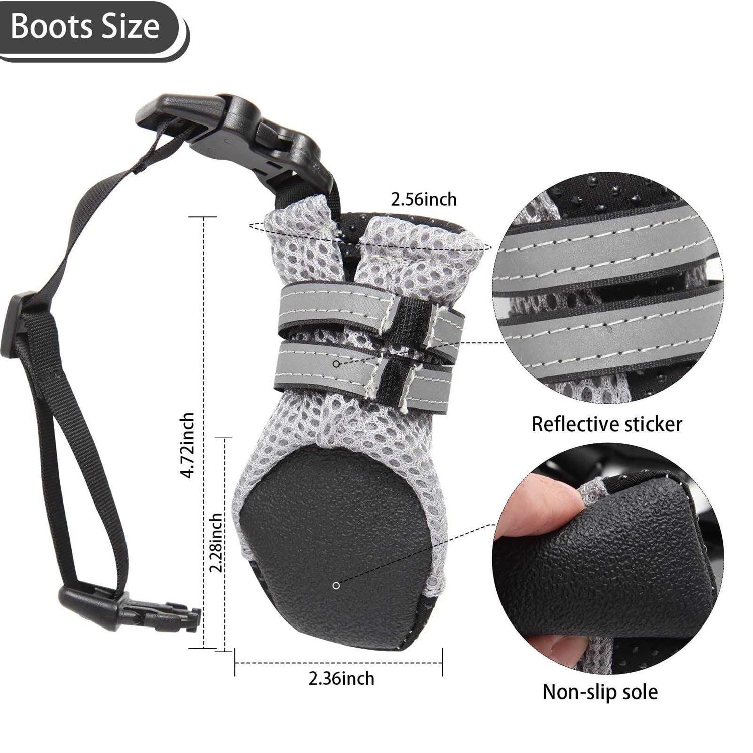 Alternative view of Sovipal Dog Boots with Anti-Lost Design, Buckle Straps, and Weatherproof. Dog Shoes for Small Dogs Ideal for Outdoor & Indoor Walks