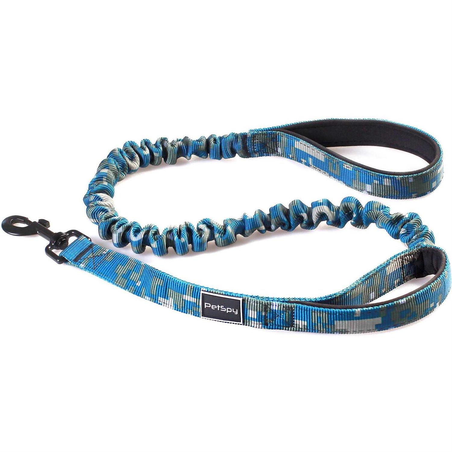PetSpy Two Handle Dog Leash with Shock Absorbing