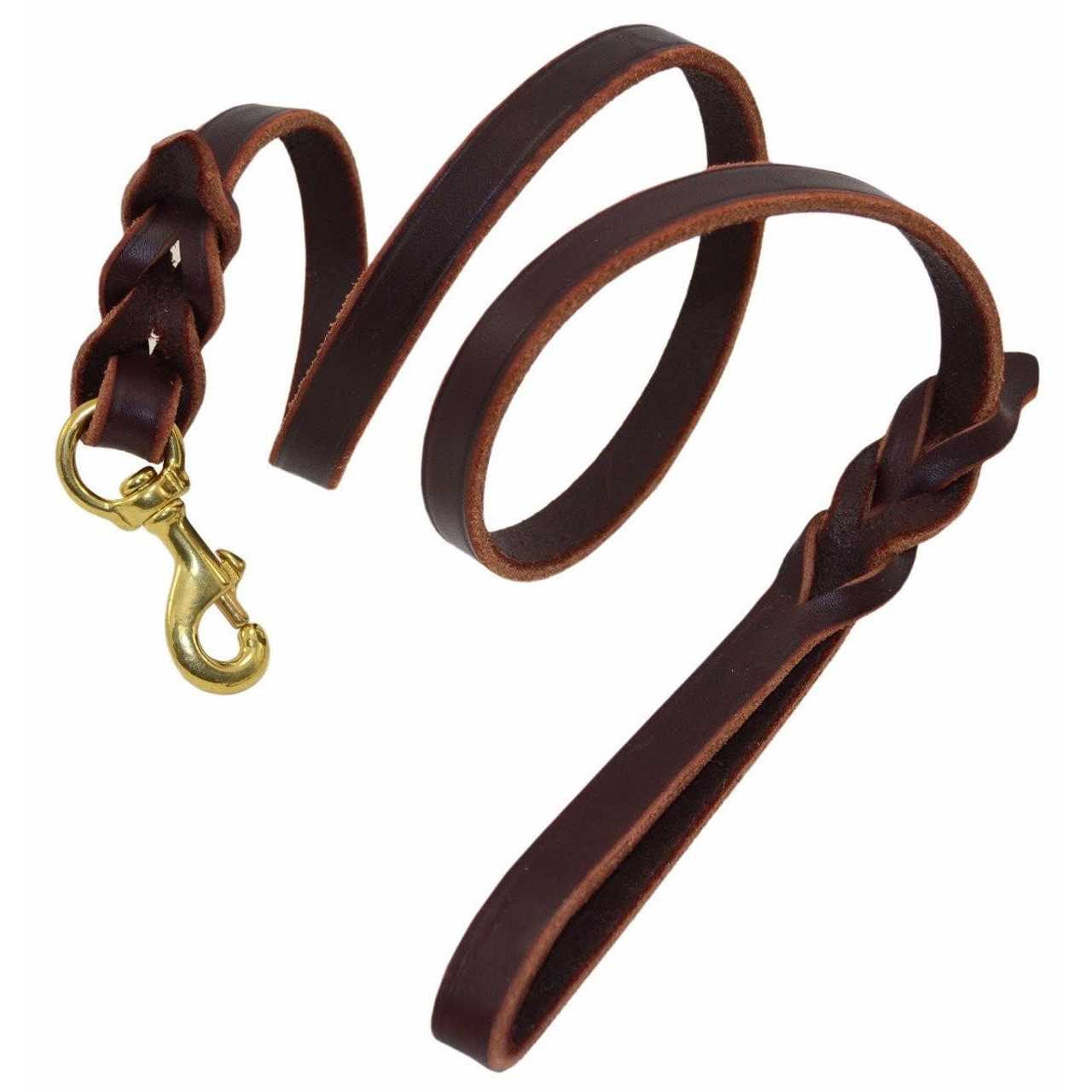 Alternative view of Signature k-9 Braided Leather Leash