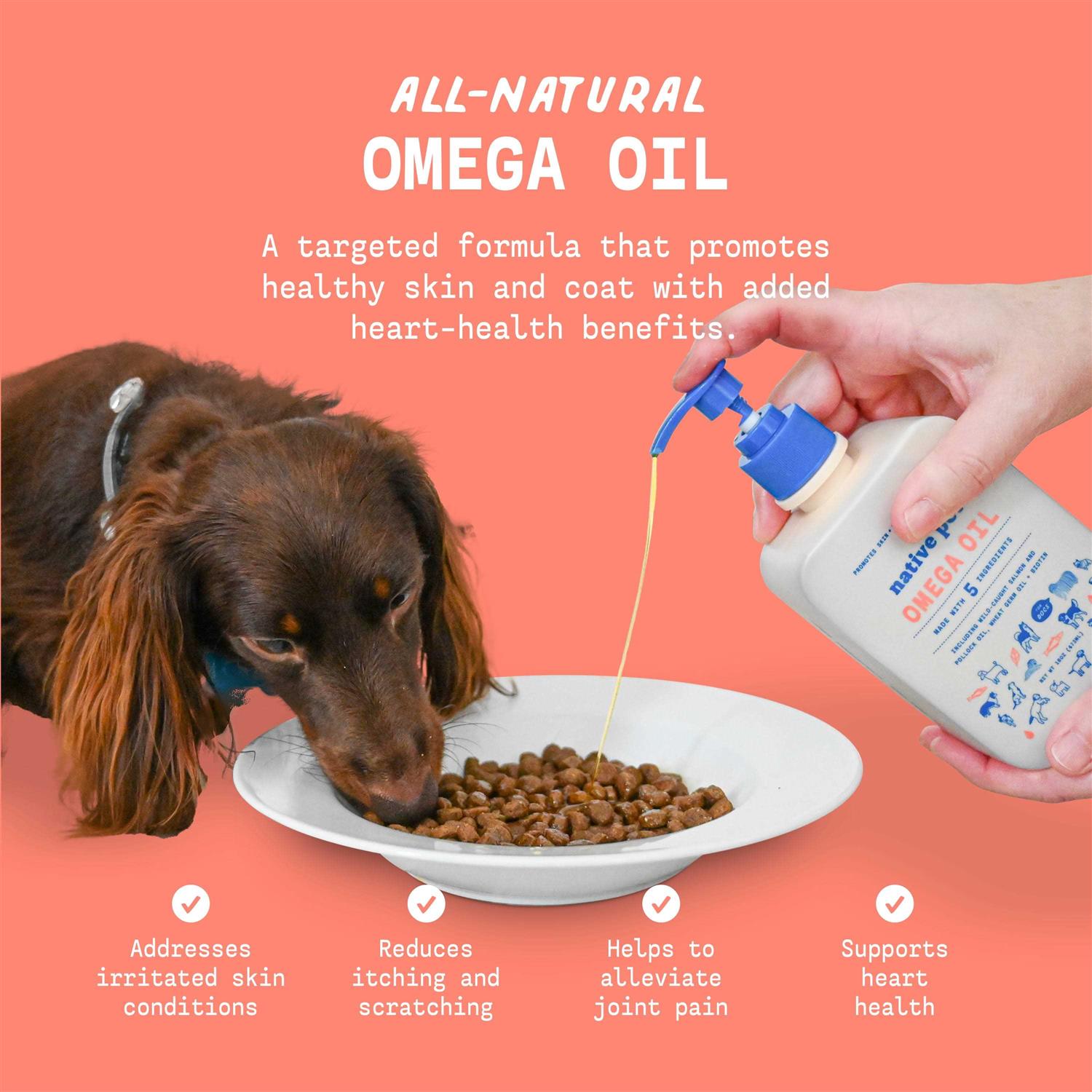 Alternative view of Native Pet Omega Oil