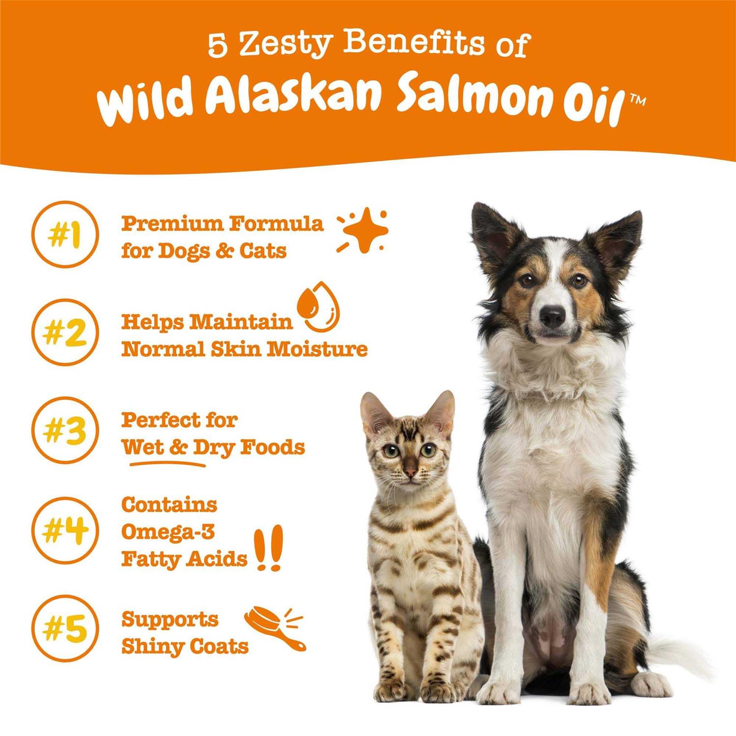 Alternative view of Zesty Paws Wild Alaskan Salmon Oil for Cats & Dogs
