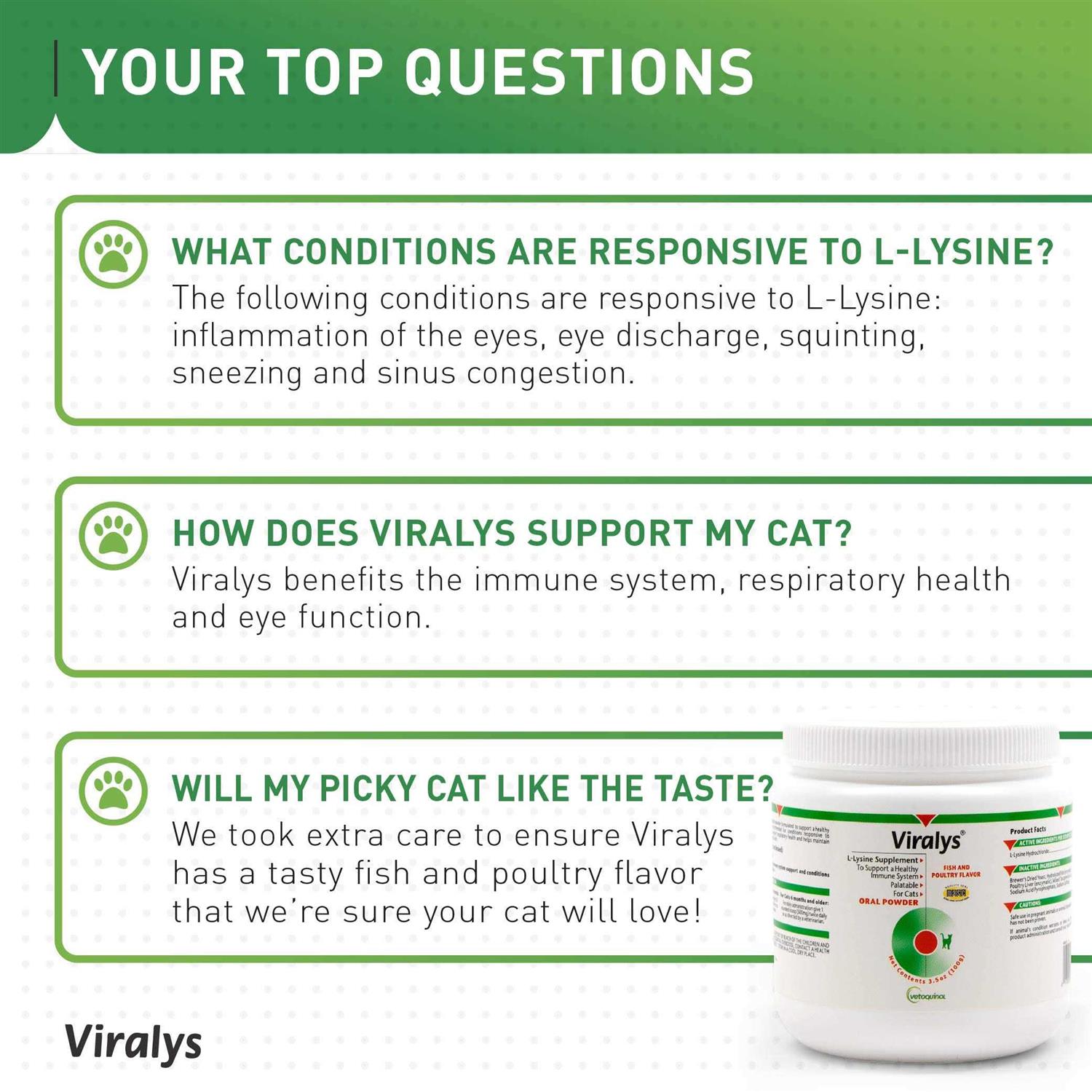 Alternative view of Viralys Oral Powder for Cats