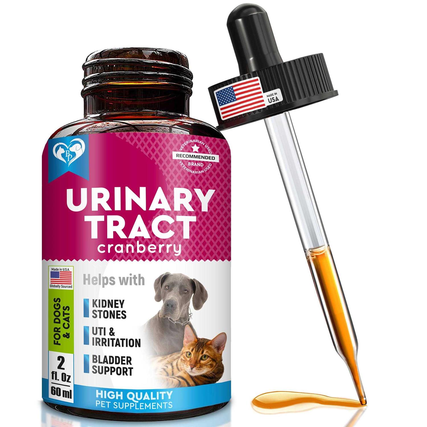 Cat & Dog Urinary Tract Infection Treatment & Natural UTI Cranberry -Kidney+Bladder Support Supplement