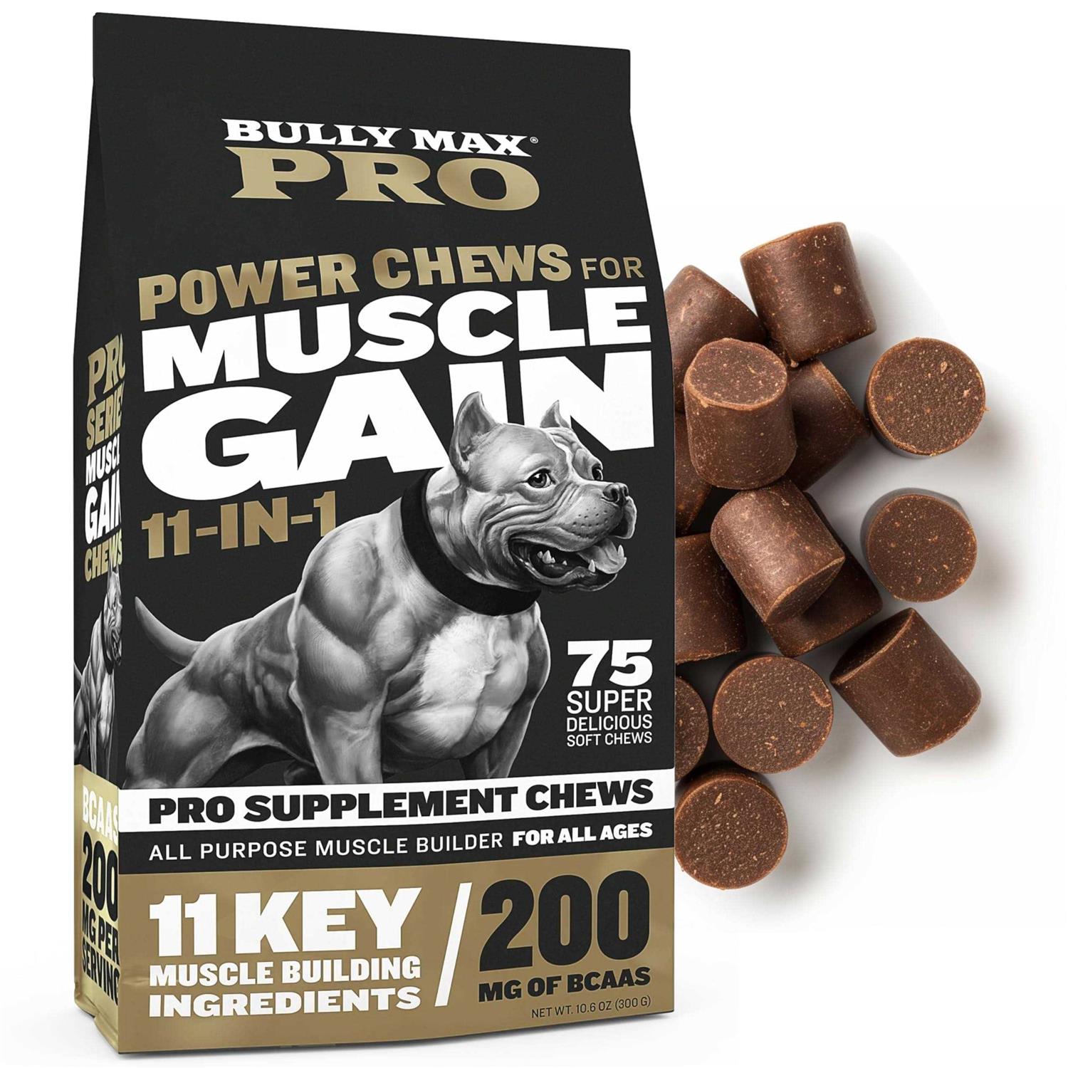 Bully Max Pro Series 11-in-1 Muscle Gain Chews