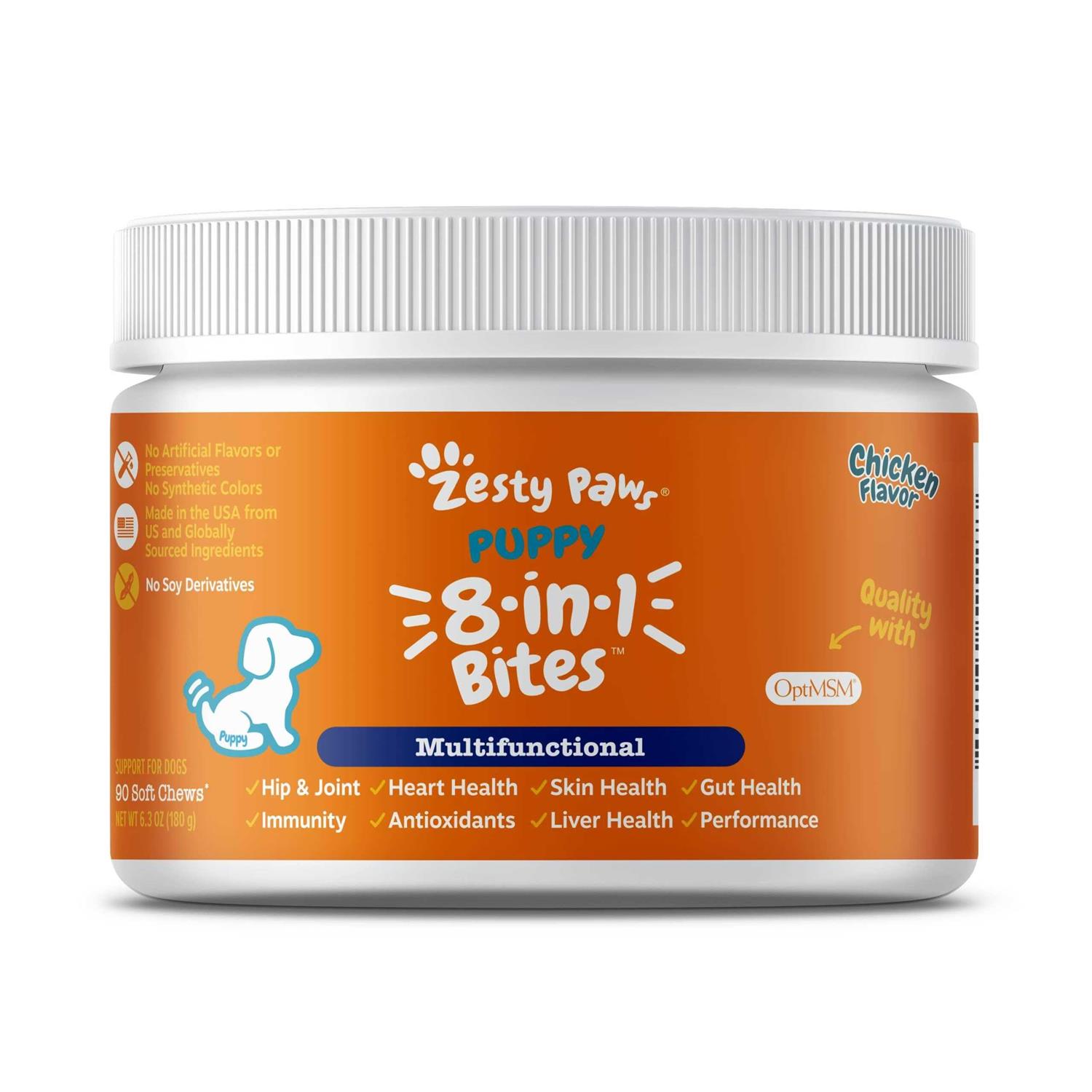 Zesty Paws Puppy 8-in-1 Supplement Bites