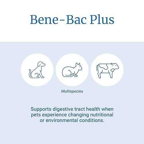 Alternative view of PetAg Bene-Bac Plus Powder Fos Prebiotic and Probiotic for Dogs, Cats, Exotic and Wildlife Mammals