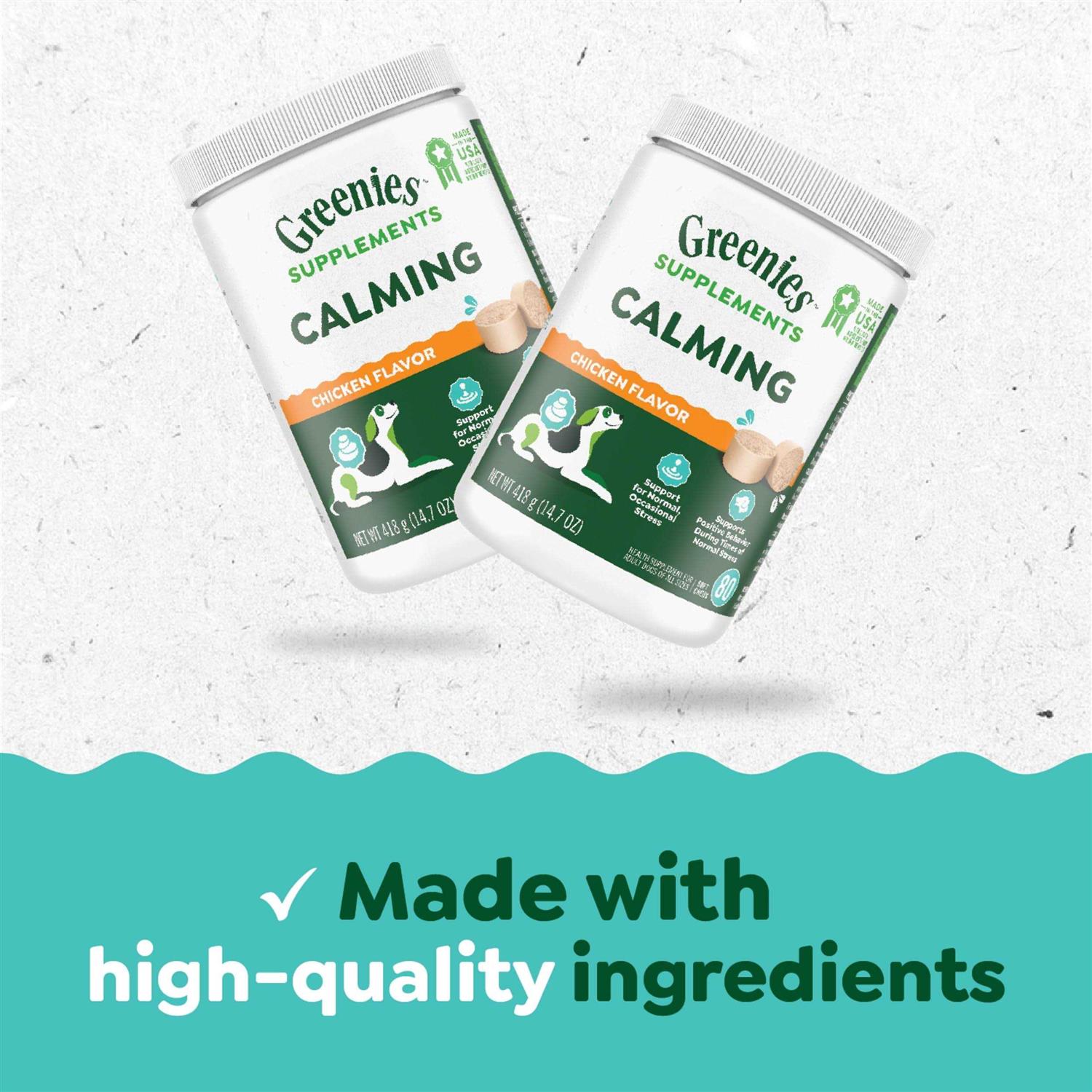 Alternative view of Greenies Supplements Calming Chews for Dogs Chicken Flavor