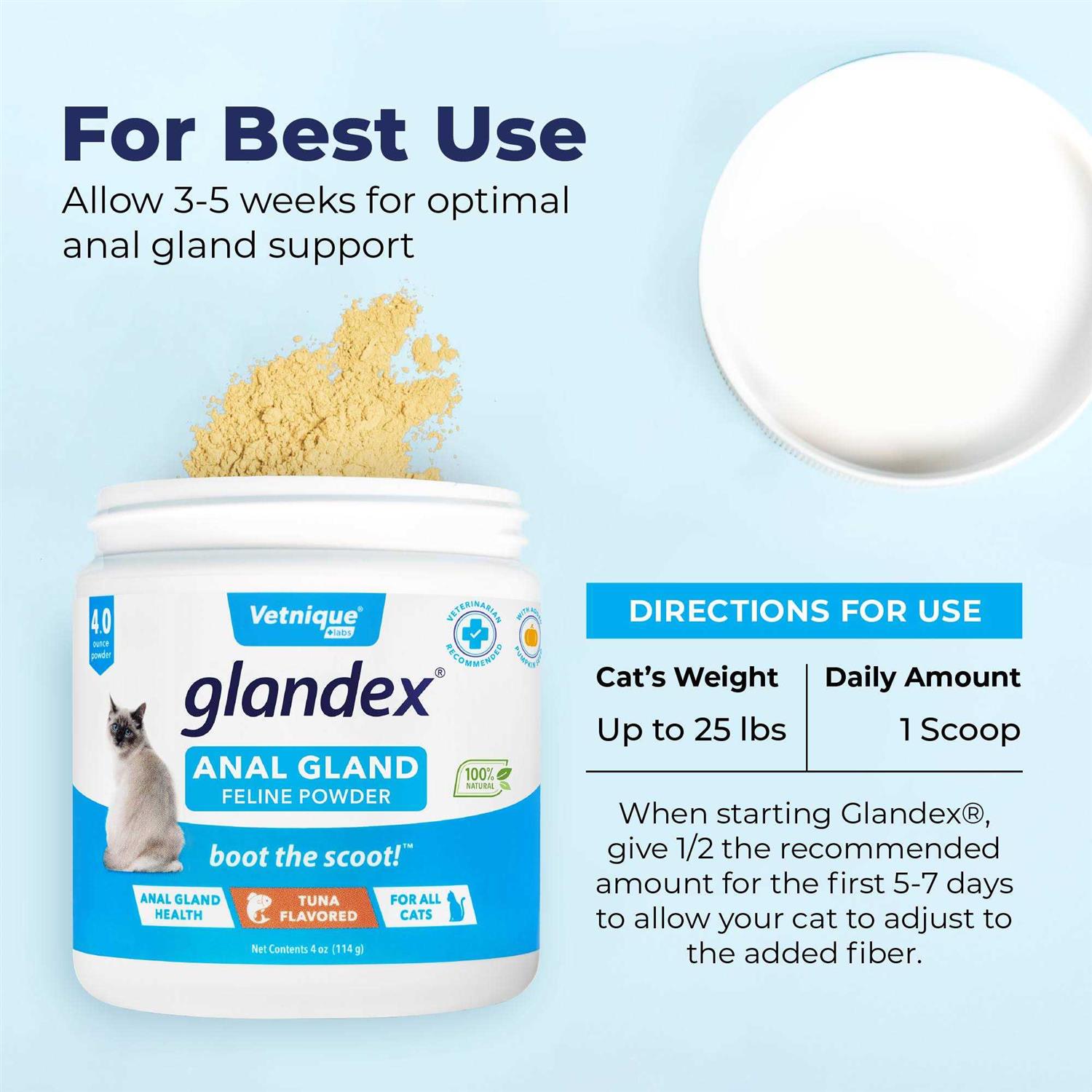 Alternative view of Glandex Feline Anal Gland Supplement with Pumpkin