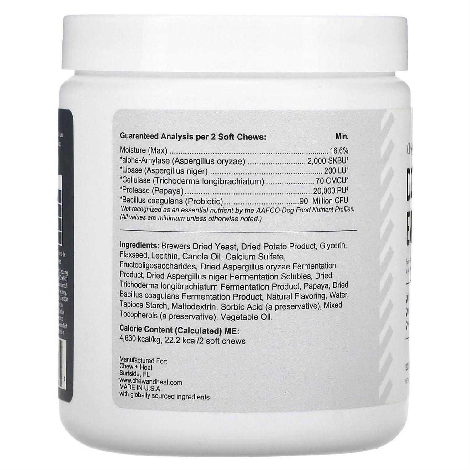 Alternative view of Chew + Heal Digestive Enzymes & Probiotics Supplement for Dogs