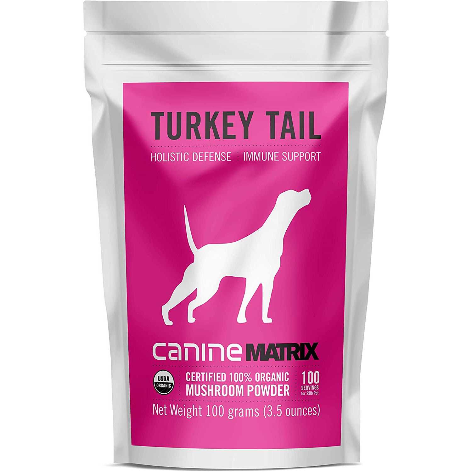 Alternative view of Canine Matrix Turkey Tail Mushroom Supplement