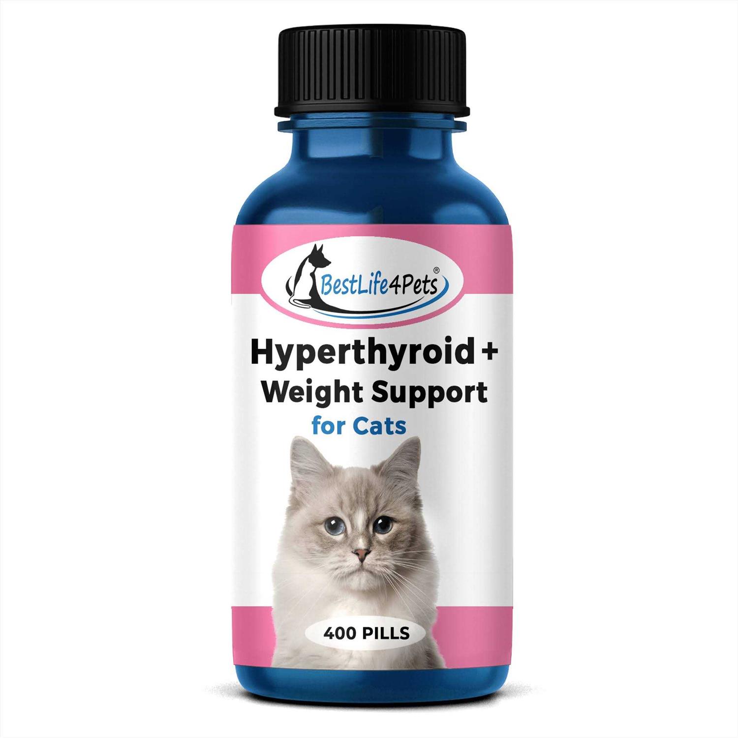 BestLife4Pets Cat Hyperthyroid + Weight Gain Support Feline Thyroid Supplement for Metabolic Support
