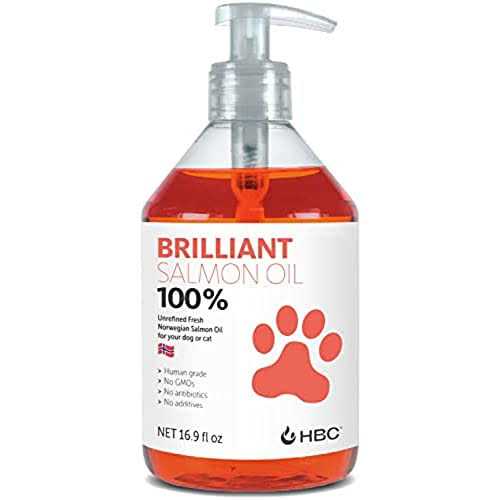 Alternative view of Brilliant Salmon Oil for Dogs, Cats & Puppies Omega 3 Fish Oil Liquid Supplement with DHA, EPA Fatty Acids