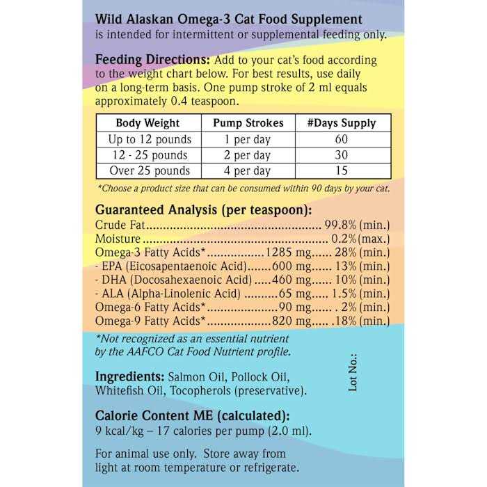 Alternative view of Wild Alaskan Salmon Oil Based Omega 3 Cat Food Supplement