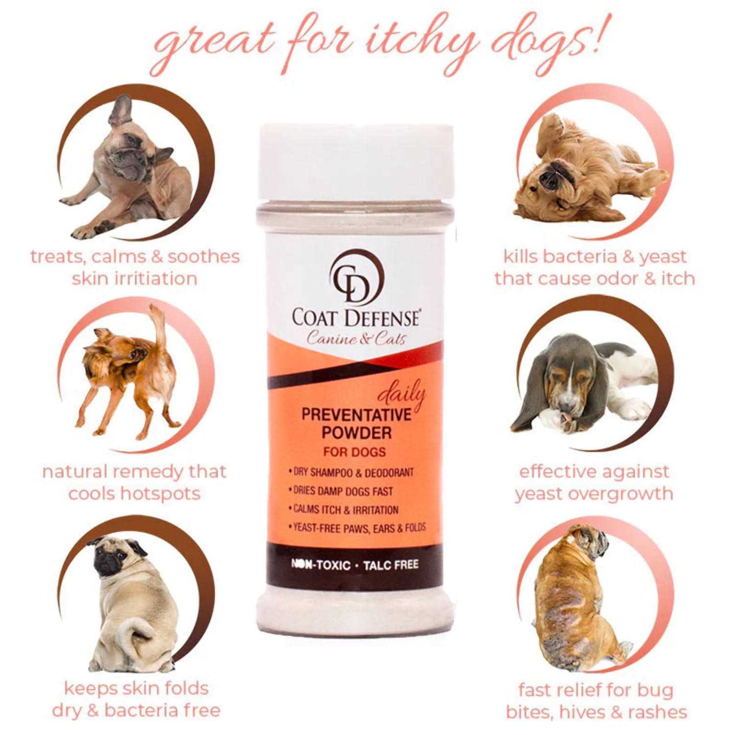 Alternative view of Coat Defense Canine & Cat Daily Preventative Powder