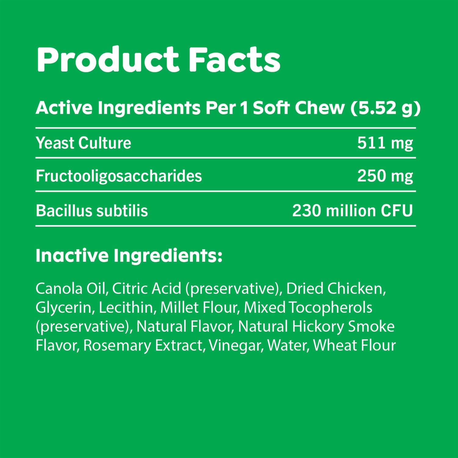 Alternative view of Greenies Supplements Digestive Health Probiotics for Dogs Chicken Flavor