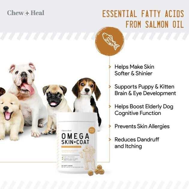 Alternative view of Chew + Heal Omega Skin + Coat Supplement