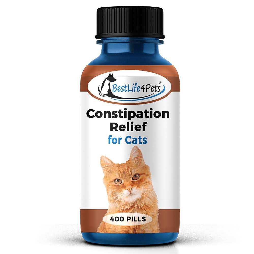 BestLife4Pets Cats Constipation Relief and Stool Softeners Natural Health Supplements to Help Digestion, Gas Relief and Constipation